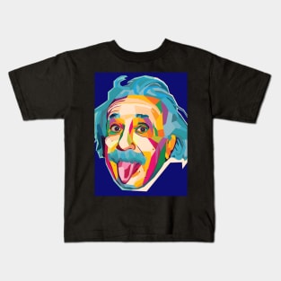 Albert Einstein wpap pop art Kids T-Shirt